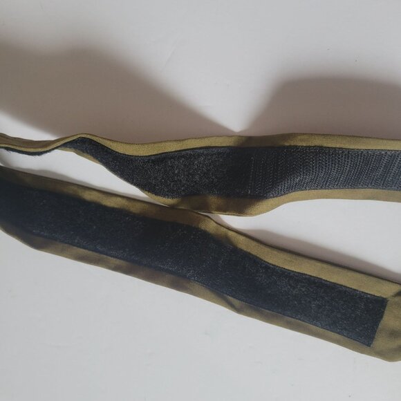 Vintage Ione Womens Braided Green Belt With Metal Buckle & Hook Loop Closure - Picture 5 of 6